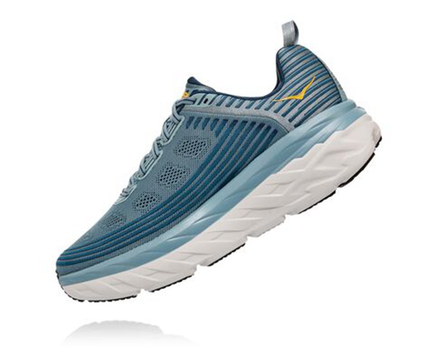 Zapatillas Running Hoka One One Hombre - Bondi 6 - Azules - KTY892743